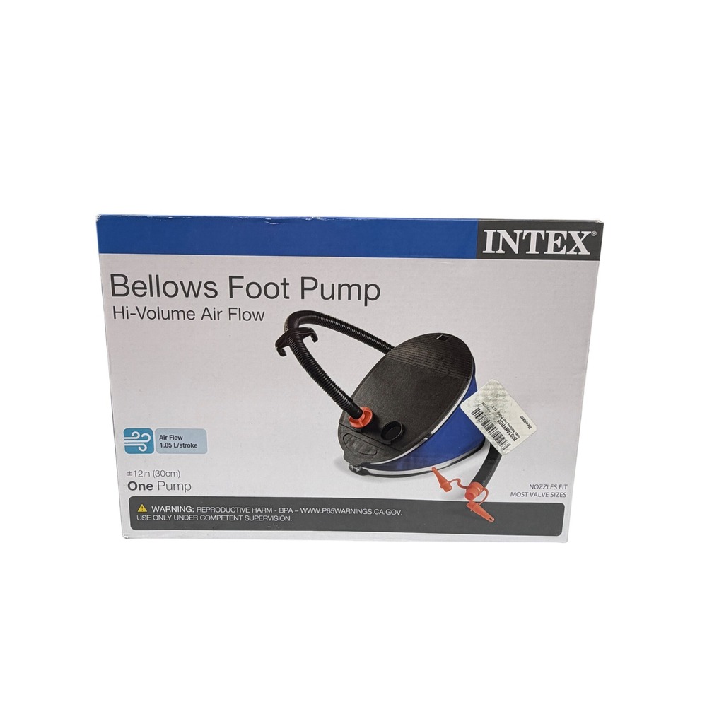 Intex Bellows Foot Pump Hi-Volume Air Flow Manual Inflator for Airbeds Pools - Picture 2 of 3